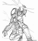 Predator Coloring Pages sketch template