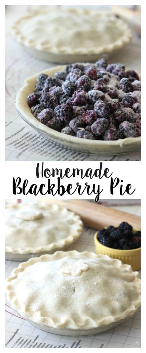 You can substitute any berry in this blackberry pie recipe and adjust ...