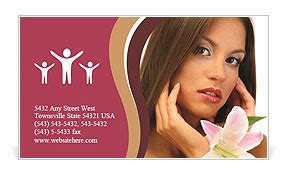 Smooth Hair Color Business Card Template & Design ID 0000068129 - SmileTemplates.com