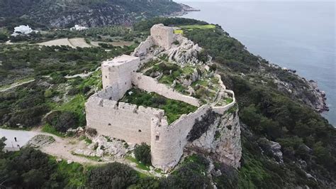 Kritinia Castle, Rhodes, Greece - YouTube