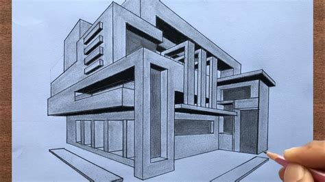 Two Point Perspective Drawing - EmilienHo