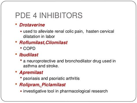 Phosphodiesterase inhibitors