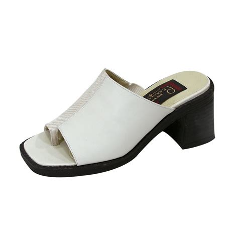 PEERAGE Adeline Women Extra Wide Width Leather Sandals WHITE 12 - Walmart.com - Walmart.com