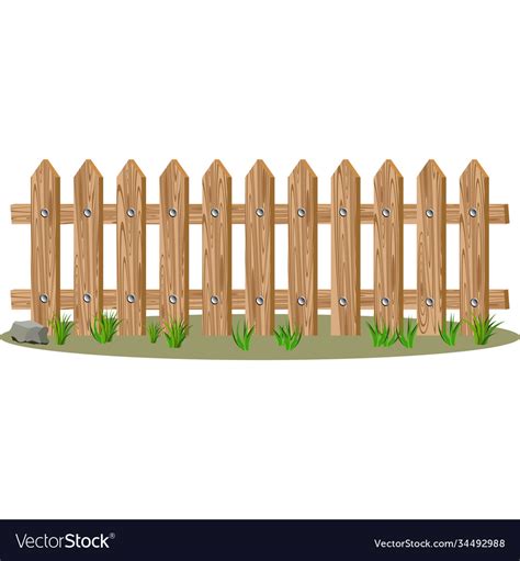 Cartoon Wooden Fence