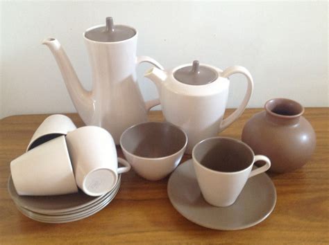 Poole Pottery Twintone C54 coffee set