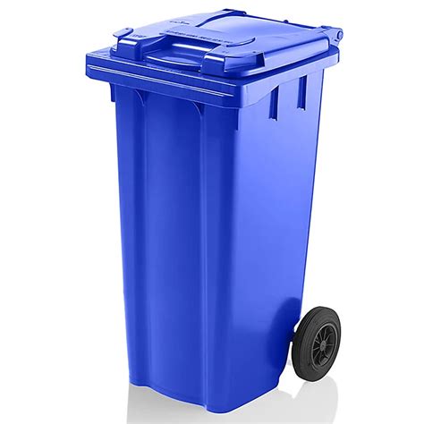 Express Wheelie Bins - Blue Outdoor Wheelie Bin for Trash and Rubbish ...