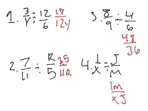 ShowMe - Dividing fractions with variables