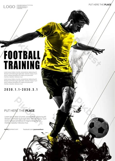 Football Sport Sale Poster Template | PSD Free Download - Pikbest