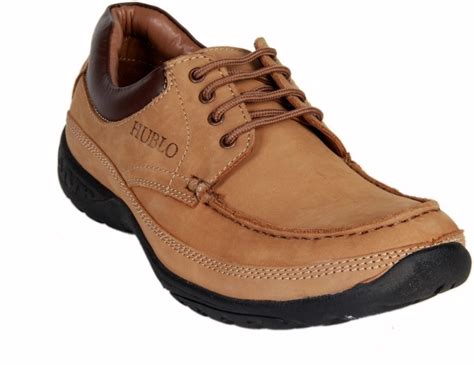 Hublo Durban Camel Brown Leather Casual Shoes For Men - Buy Camel Color Hublo Durban Camel Brown ...