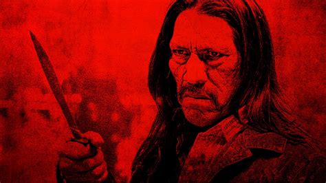 Wallpaper : men, drawing, painting, illustration, portrait, long hair, red, movies, Machete ...