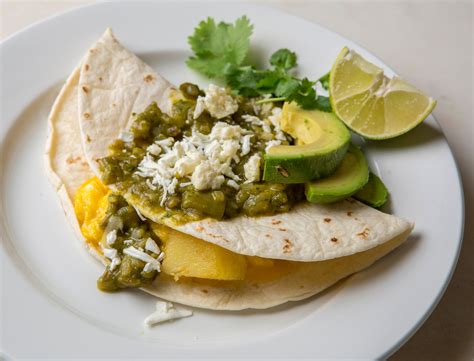 Green Chile Breakfast Quesadillas Recipe