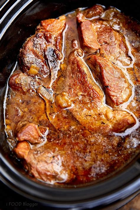 Rustic Slow Cooker Country-Style Pork Ribs - Craving Tasty