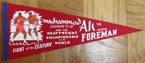 Lot Detail - 1974 ALI VS FOREMAN PENNANT - RUMBLE IN THE JUNGLE