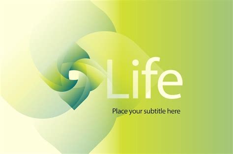 Premium Vector | Logo Life Green background