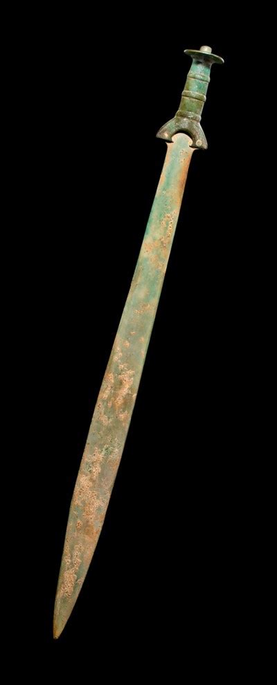 A EUROPEAN BRONZE SWORD , BRONZE AGE, CIRCA 12TH-10TH CENTURY B.C ...