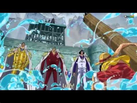 One piece luffy vs 3 admiral - YouTube