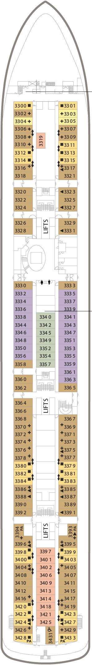 Bolette – Deck Plans - Planet Cruise