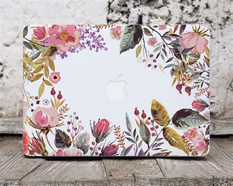 Floral Macbook Pro Sticker Laptop Skin Macbook Decals Computer