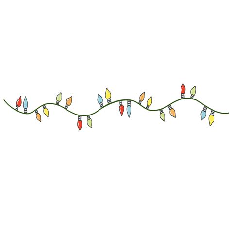 Free & Cute Christmas Lights Clipart For Your Holiday Decorations - Tulamama