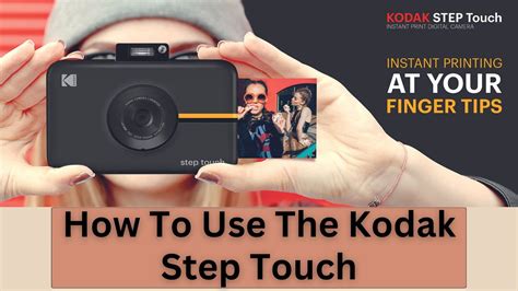 How To Use The Kodak Step Touch Instant Printer - YouTube