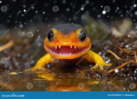 Picture Showcasing a Salamanders Small, Sharp Teeth Stock Image - Image of macro, species: 297920347