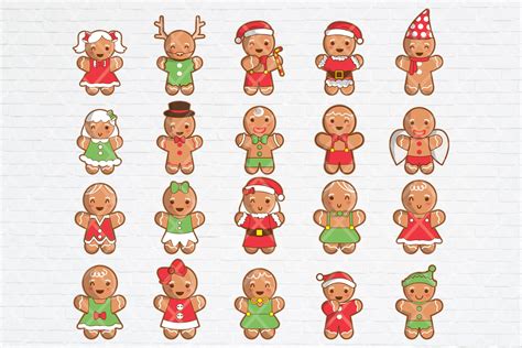 Cute Christmas Gingerbread Man Graphic by guavanaboy · Creative Fabrica