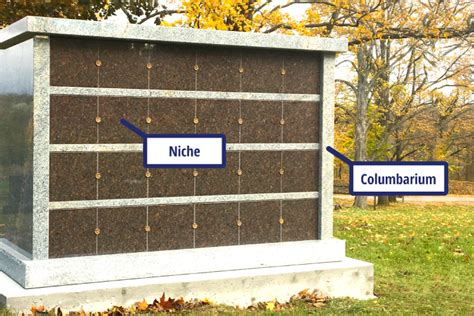 What is a columbarium niche?