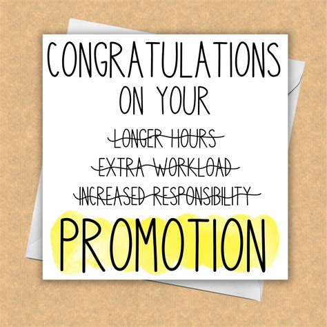 Promotion Card / You Got Promoted / New Job Card / Funny Card - Etsy