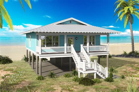 Beach Bungalow - 68480VR | Architectural Designs - House Plans