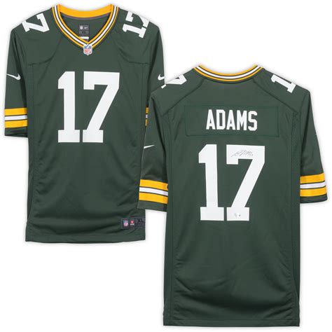 Davante Adams Green Bay Packers Autographed Nike Green Game Jersey