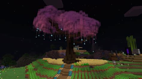 My Cherry Blossom Tree. Full credits to u/ thesinningama | Minecraft tree, Diy minecraft ...