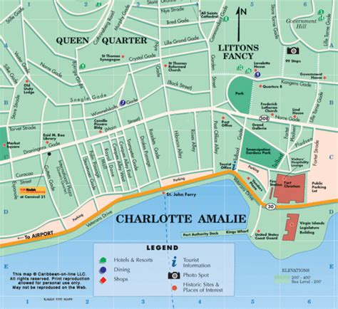 Charlotte Amalie US Virgin Islands Map - charlotte amalie • mappery