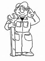 Plumber Coloring Pages  Free Printable Coloring For Kids sketch template