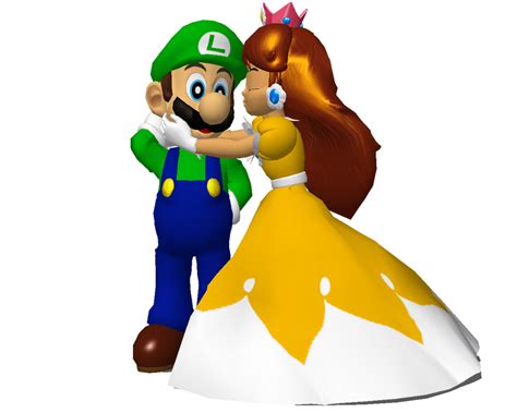 Princess Daisy And Luigi Kissing