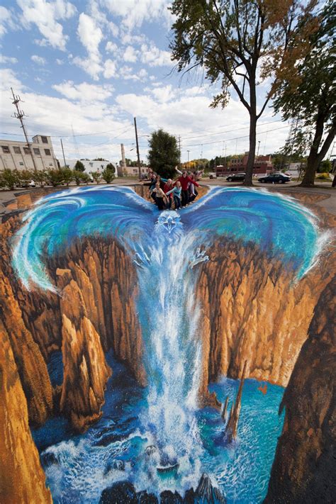 35 Works of 3D Sidewalk Chalk Art That Actually Look REAL! -DesignBump