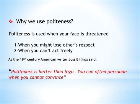 Politeness strategies