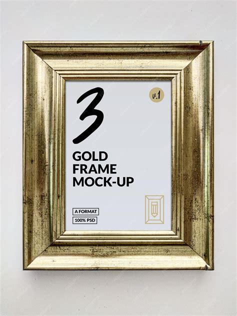 Premium PSD | Gold Frame MockUp 1 01