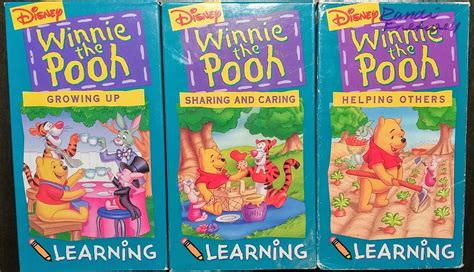 3 Winnie The Pooh Learning VHS Tapes | eBay