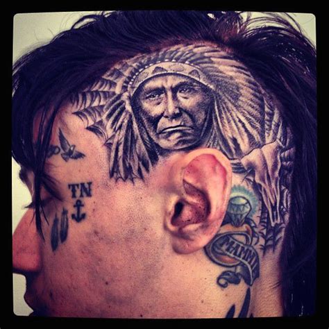 Trace Cyrus Tattoos Head