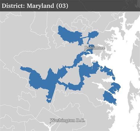 Gerrymandering at its finest: Maryland’s 3rd congressional district - 9GAG