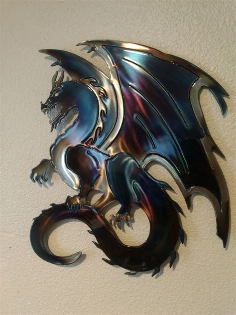 Dragon Metal Wall Art - Etsy