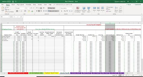 Microsoft Excel Payroll Calculator Template Collection