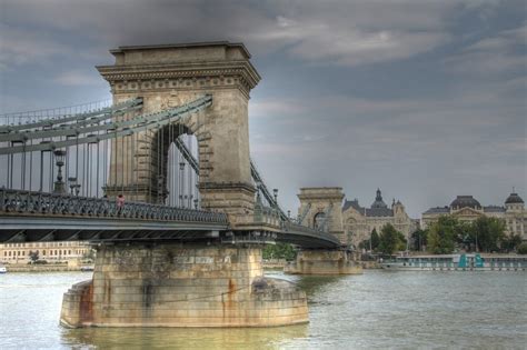 Travel Trip Journey : Széchenyi Chain Bridge in Budapest, Hungary