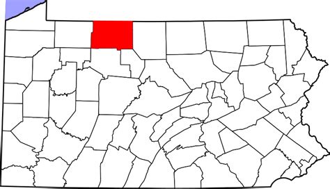 Image: Map of Pennsylvania highlighting McKean County