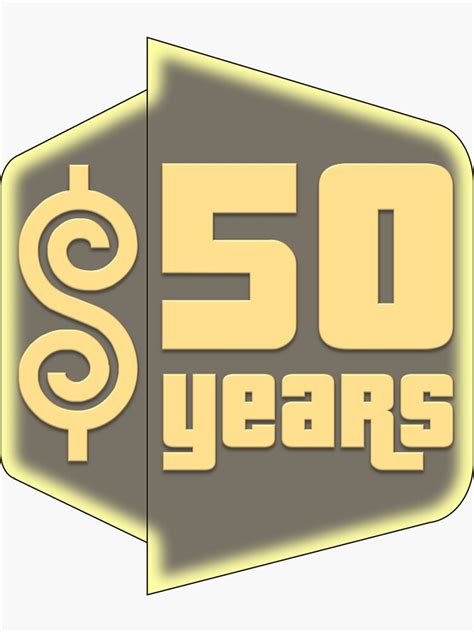 "The Price Is Right 50th Anniversary" Sticker for Sale by fiandheg ...