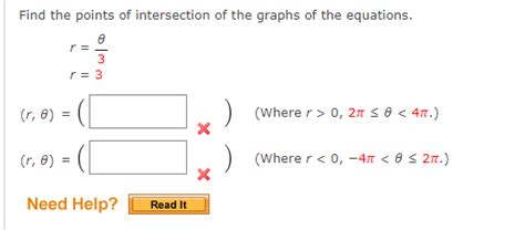 Solved Find the points of intersection of the graphs of the | Chegg.com