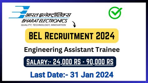 BEL Recruitment 2024 Notification | Permanent Job | Latest Jobs 2024 ...