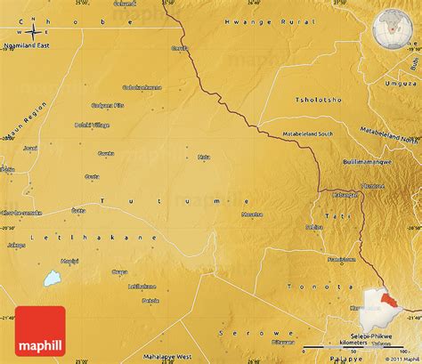 Francistown Botswana Map