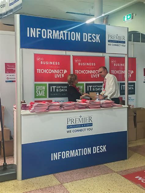 Info desk at Tech Connect 2017, RDS | Total Expo