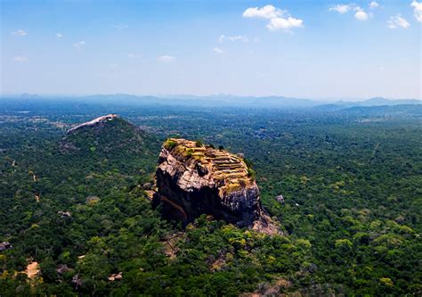 Sigiriya Fortress In Sri Lanka Aerial View Stock Photo - Download Image ...